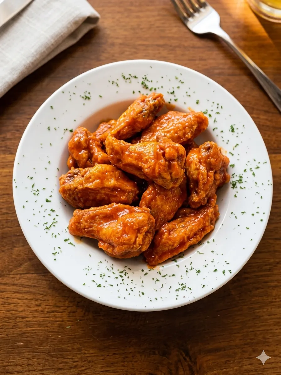 Our Famous Wings — a dozen wing flavours including Louisiana, Buffalo and BBQ at Big Guy's Ranch & Saloon, St. Vital, Winnipeg